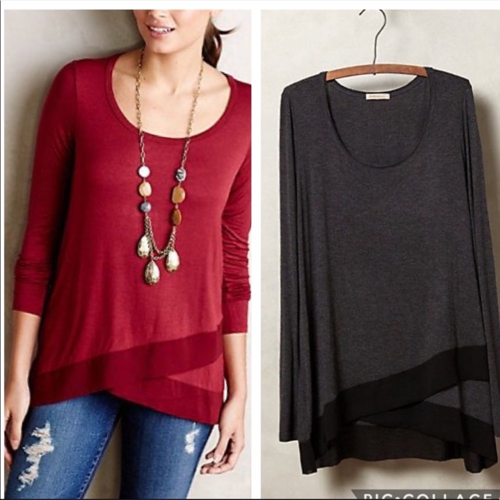 Anthropologie Bordeaux Shirt